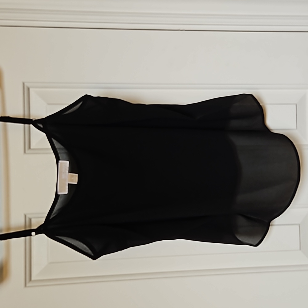 EUC Michael Michael Kors Black Cami w Adjustable Straps Sz Small